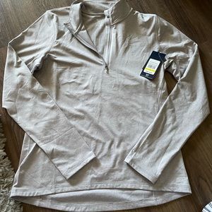 NWT Reebok Quarter Zip in Grey